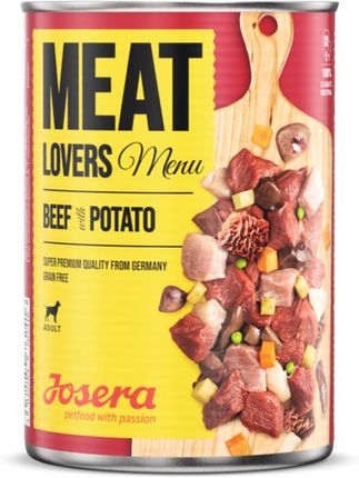 Josera Meat Lovers Menu Wołowina Z Ziemniakami 12x400G
