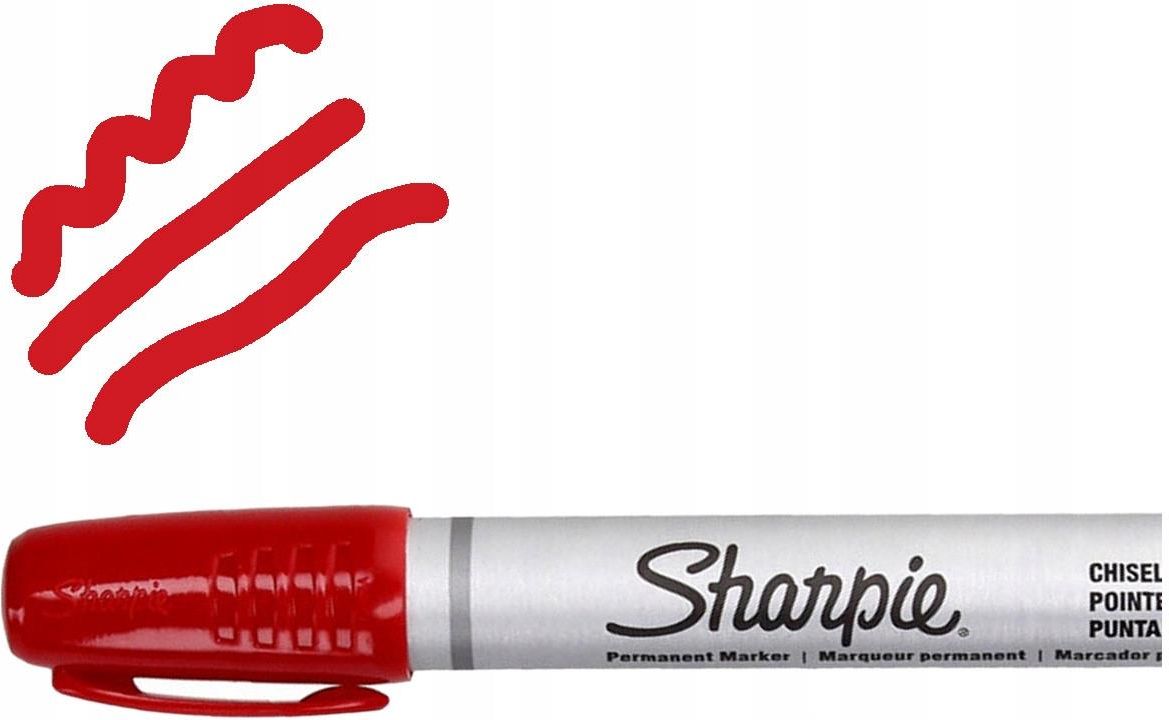 Sharpie Metalowy Marker Nieścieralny Czerwony Ceny i opinie Ceneo.pl
