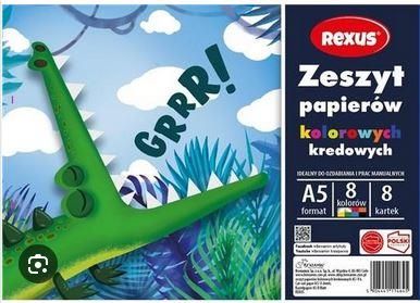 Beniamin Zeszyt Papierów Kolorowych Kredowych A5/8K 1szt.