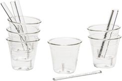 Seletti Zestaw Szklanek Do Espresso Z Mieszade�kami Estetico Quotidiano 6Szt.