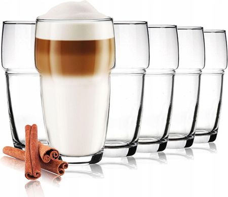 Glasmark Piętrowane Wysokie Szklanki Do Kawy Latte Soku 300Ml