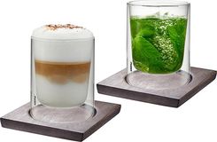 Gefu Szklanki Termiczne Mira 235Ml Z Podstawkami 4 El. (G00204)