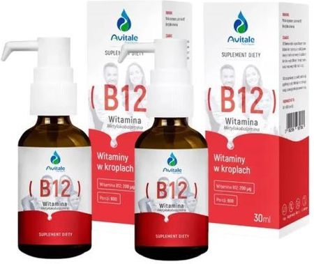 Aliness Avitale Witamina B12 Metylokobalamina 200 µg 2X30 ml
