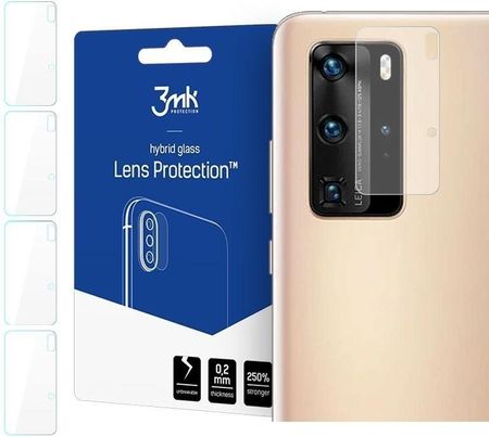Szkło hybrydowe na obiektyw aparatu 3MK Lens Protection Huawei P40 Pro [4 PACK]