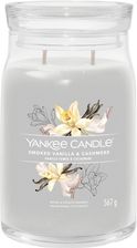 Zdjęcie Yankee Candle Signature Smoked Vanilla & Cashmere Świeca Duża 567g - Barczewo