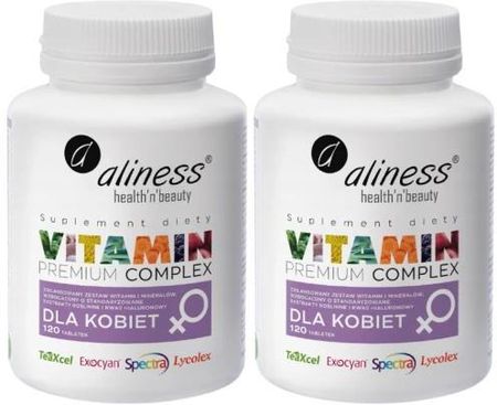 Aliness Premium Vitamin Complex Dla Kobiet 2X120 Tabl