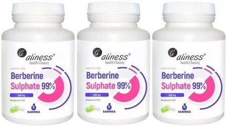 Aliness Berberine Sulphate 99% 400 Mg 3 X 60Kaps