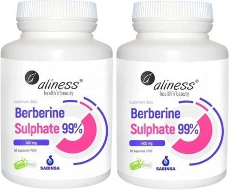 Aliness Berberine Sulphate 99% 400 Mg 2 X 60 Kaps
