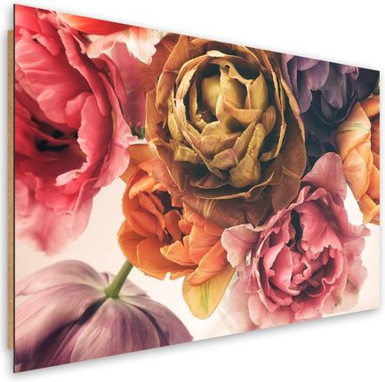 Feeby Obraz Deco Panel Bukiet Kolorowych Kwiatów 120X80 704115