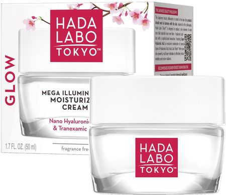 Krem Hada Labo Tokyo Glow Skin Rozświetlający nawilżający na dzień i noc 50ml