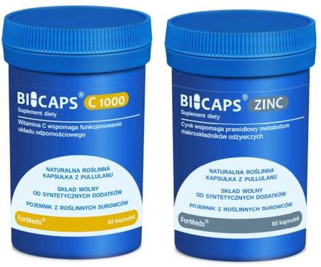 Formeds Zestaw Bicaps Zinc + Bicaps C 1000 Cynk