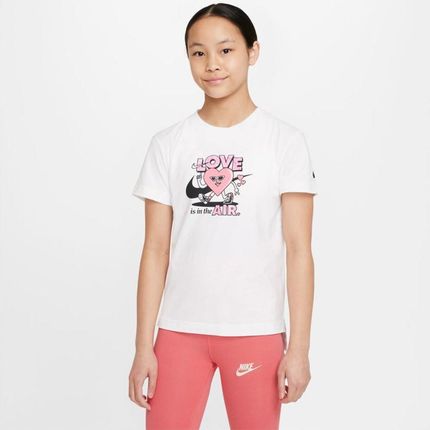 Koszulka Nike Sportswear Jr girls DO1327 100 : Rozmiar - XL (158-170)