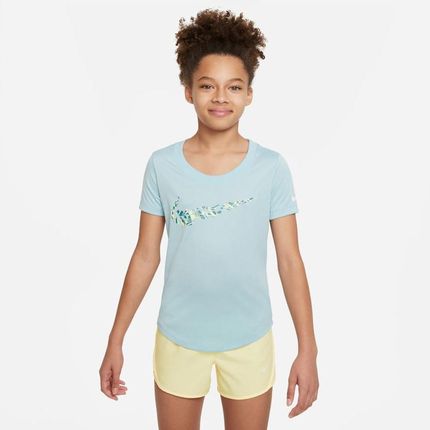 Koszulka Nike Dri-Fit girls DZ3583 442 : Rozmiar - XL (158-170)