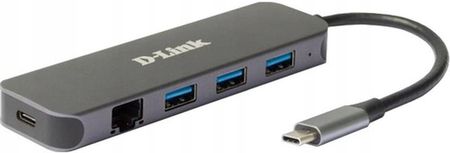 D-Link HUB USB DUB-2334 USB-C 1000MBit (DUB2334)
