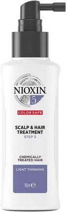 Nioxin Scalp & Hair Treatment 5 Kuracja Do Włosów Lekko Przerzedzonych I Poddanych Zabiegom Chemicznym 100 Ml