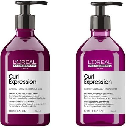 L`Oreal Zestaw Szamponów Oczyszczająco-Nawilżających Do Włosów Kręconych I Suchych L'Oréal Serie Expert Curl Expression