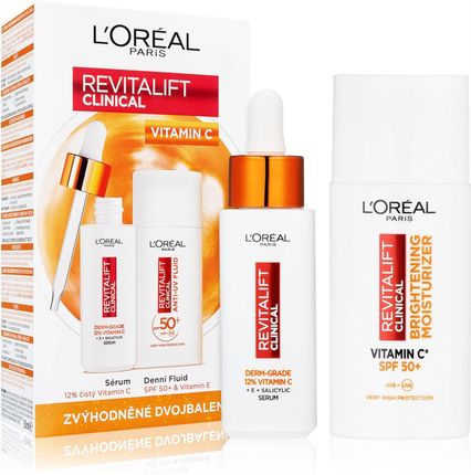 L'Oreal Revitalift serum do twarzy z wit C 30ml + L'Oreal Revitalift krem do twarzy z wit C i SPF50 50ml