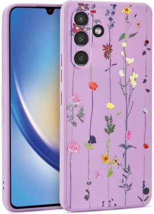 Tech Protect Tech Protect Etui Samsung Galaxy A34 5G Mood Garden Violet Wzór