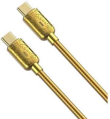 Kabel USB Typ-C - USB Typ-C XO NB-Q217B PD 1 m Złoty