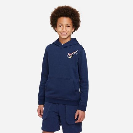 Bluza Nike Sportswear FLC PO Hoody DX2295 410 : Rozmiar - M (137-147)