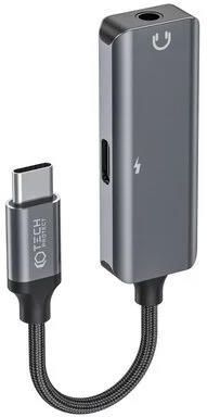 Adapter USB Typ-C - Jack 3.5 mm/USB Typ-C TECH-PROTECT UltraBoost Czarny