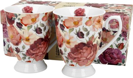 Duo Kubki Porcelanowe Floral Exclusive Spring Roses White 300Ml 2Szt. (3732)