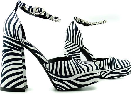 Buty na platformie zebra platformy 35 - zdjęcie 2