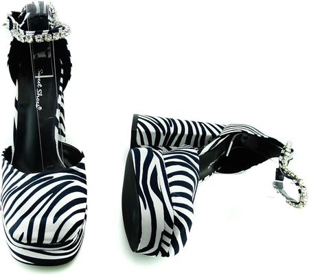 Buty na platformie zebra platformy 35 - zdjęcie 3