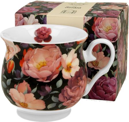 Duo Kubek Porcelanowy Floral Exclusive Spring Roses Black 500Ml (3727)