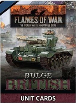 Battlefront Miniatures Flames of War Bulge British Unit Cards (66x Cards) (FW272U)