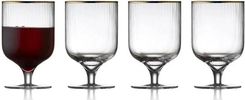Lyngby Glas Zestaw 4 Kieliszków Do Wina Palermo Gold 300Ml