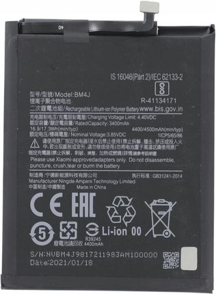 Mobilepart Świeża Bateria Do Xiaomi Redmi Note 8 Pro Bm4J
