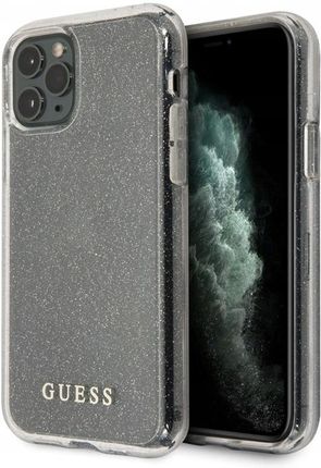 Guess Glitter Case Etui Iphone 11 Pro Silver