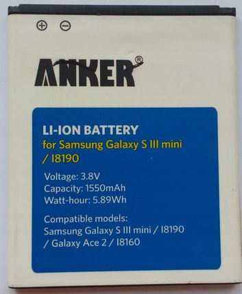 Bateria Galaxy S3 mini EB-F1M7FLU 1550mAh