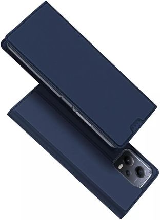 Dux Ducis Skin Pro Etui Do Xiaomi Redmi Note 12 Pro+ Pokrowiec Z Klapką Portfel Na Kartę Podstawka Niebieskie