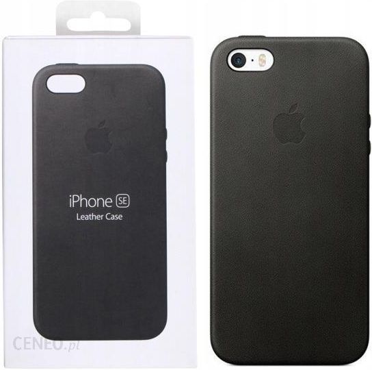 Plecki Skórzane Black Apple iPhone 5S Se - Etui telefon, i opinie - Ceneo.pl