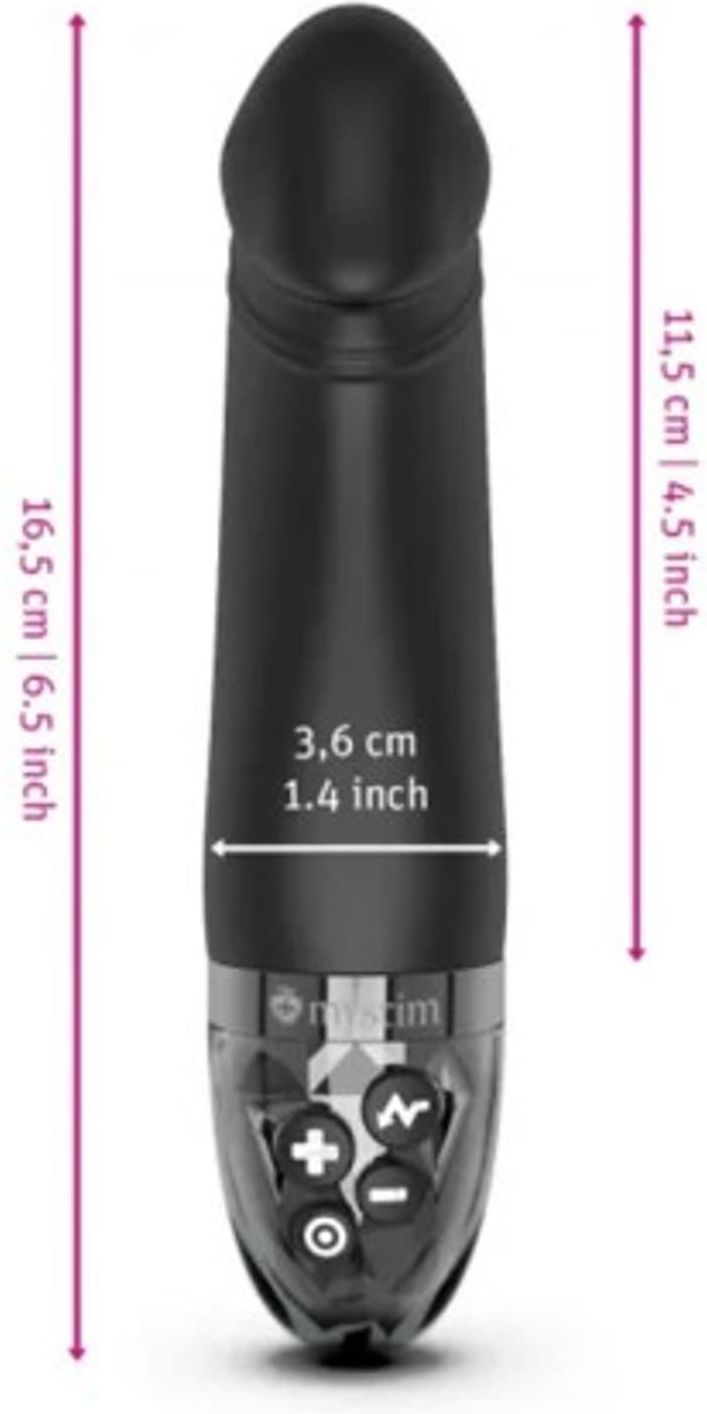 Mystim Real Deal Neal eStim Vibrator Black