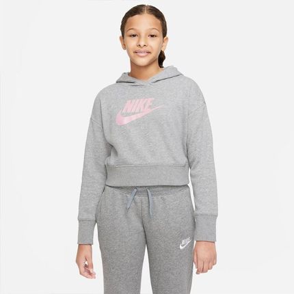 Bluza Nike Sportswear Club Girls DC7210 093 : Rozmiar - XL (158-170)