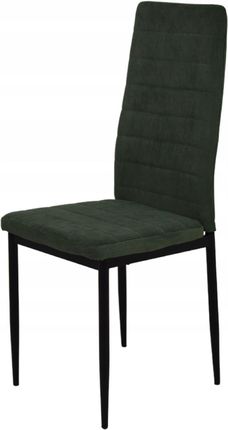 6X Loftowe Krzesło Tapicerowane Sztruks Zielony