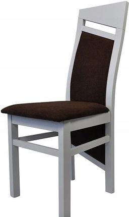 Umeblujdom Krzesło Drewniane Tapicerowane Margo 28 Białe