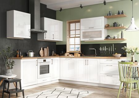 Szafka Kuchenna Szkło 80X72X29 Biały Połysk - zdjęcie 2