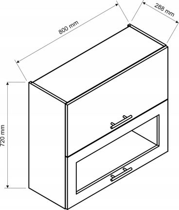 Szafka Kuchenna Szkło 80X72X29 Biały Połysk - zdjęcie 3