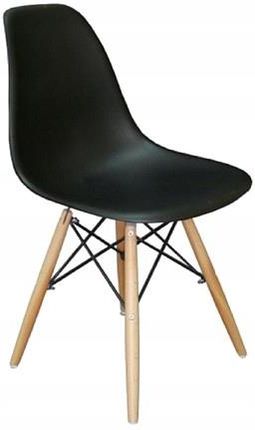 Litigomeble Krzesło Skandynawskie Enzo Dsw Nowoczesne Czarne