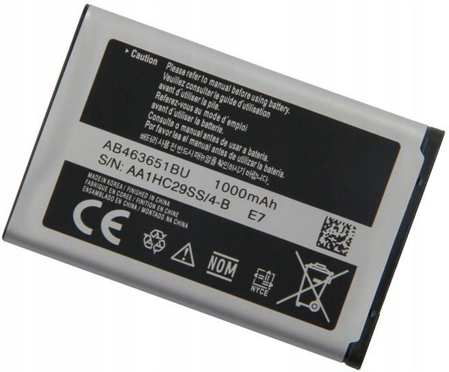 Bateria Samsung Nowa Bateria Ab463651Bu S5610 S7220 S7070 - Opinie i ...