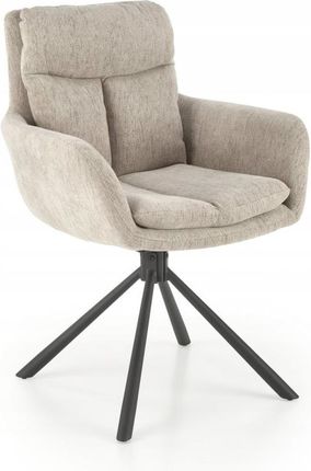 Halmar Krzesło Metal Obrotowe K495 Beżowe Tkanina