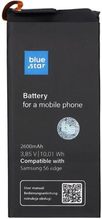 Blue Star Bateria Do Samsung Galaxy S6 Edge 2600 Mah Li Ion Premium
