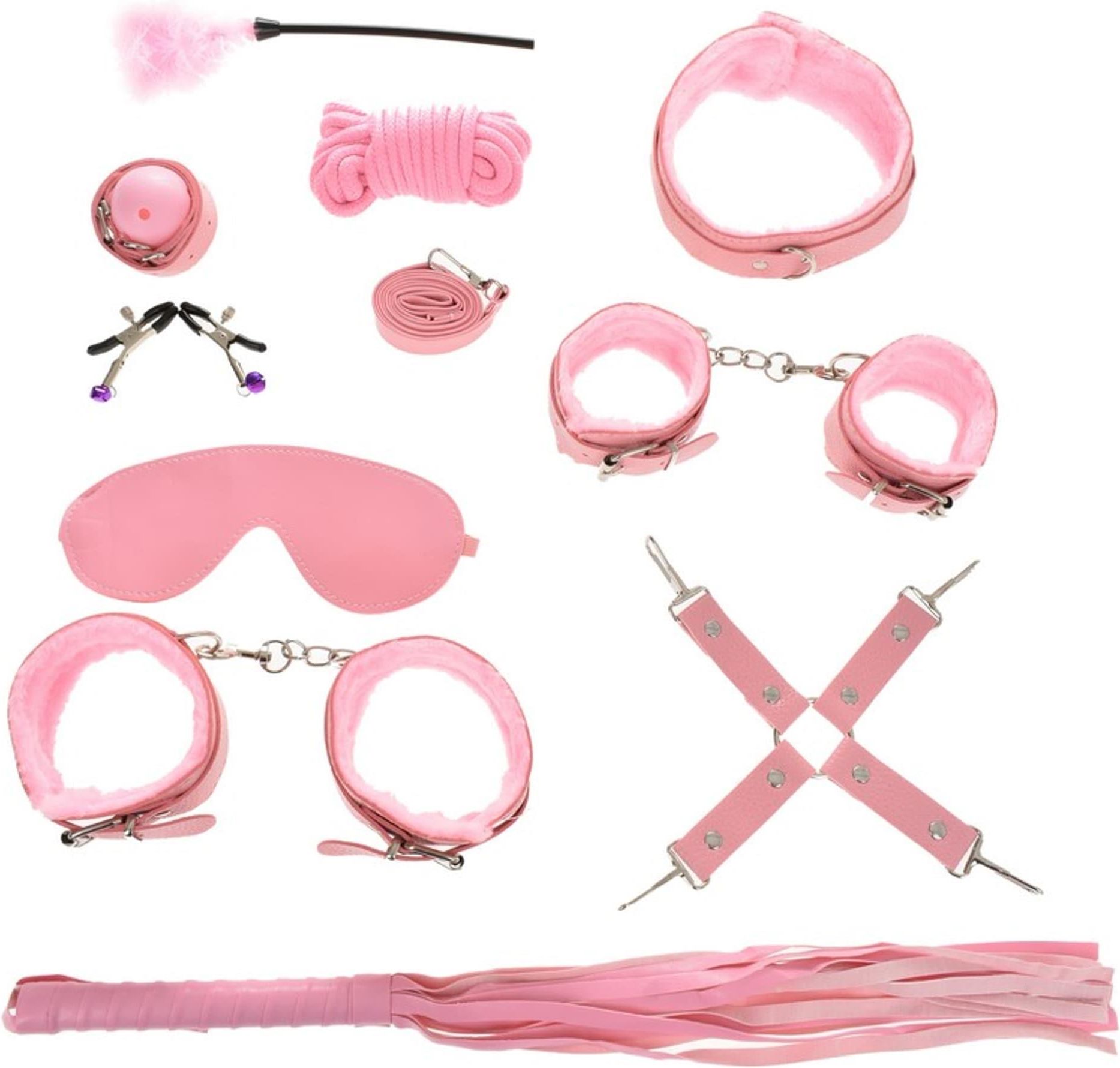 Guilty Toys Bdsm Set Bondage Kit 10 Pieces Pink - Ceneo.pl