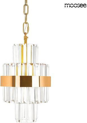 Luksusowa lampa wisząca IMPERO złota / styl glamour