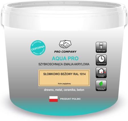Pro Company Aqua Pro 10L Słomkowo Beżowy Mat