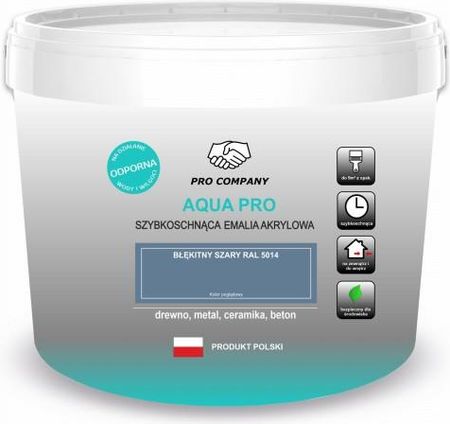 Pro Company Aqua Pro Błękitny Szary Mat 10L